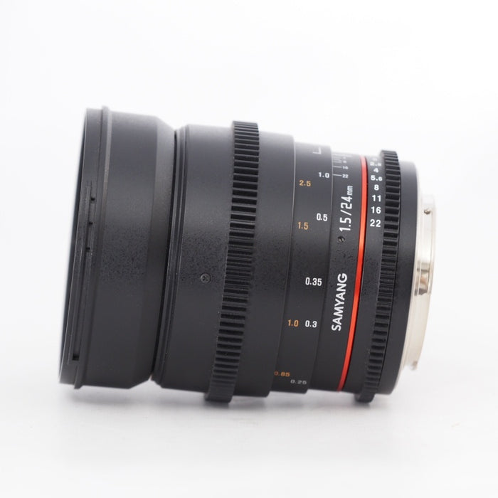 SAMYANG VDSLR 24mm T1.5 キヤノン EF用 サムヤン 動画用単焦点広角レンズ 映画撮影等 フルサイズ対応 #12973