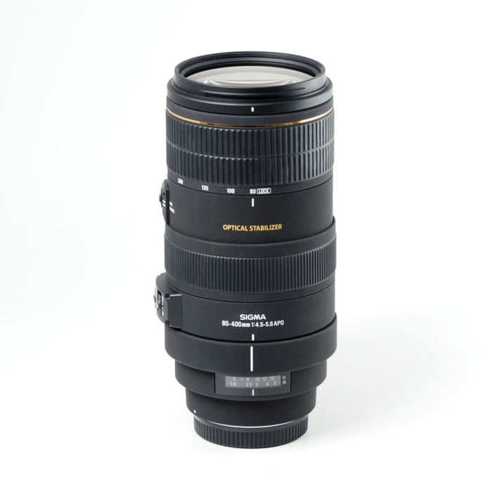 SIGMA シグマ 80-400mm F4.5-5.6 APO EX DG OS Canon EFマウント 望遠ズームレンズ #14390