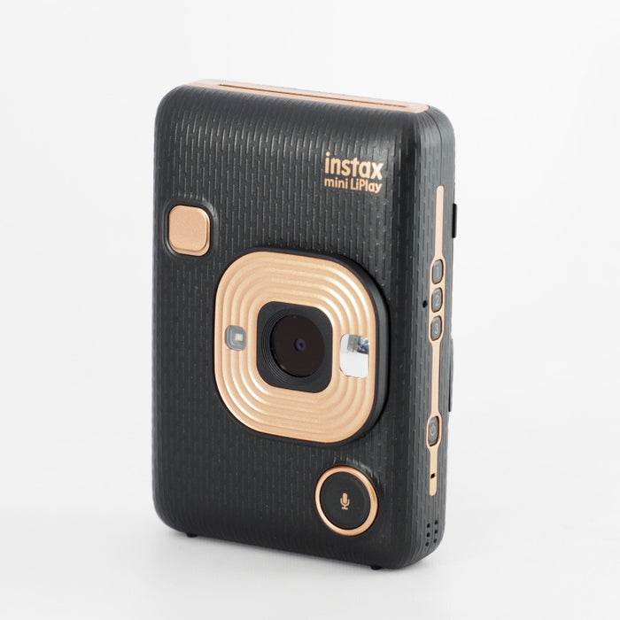 FUJIFILM 富士フイルム チェキ インスタントカメラ/スマホプリンター instax mini LiPlay エレガントブラック INS MINI HM1 ELEGANT BLACK #13608