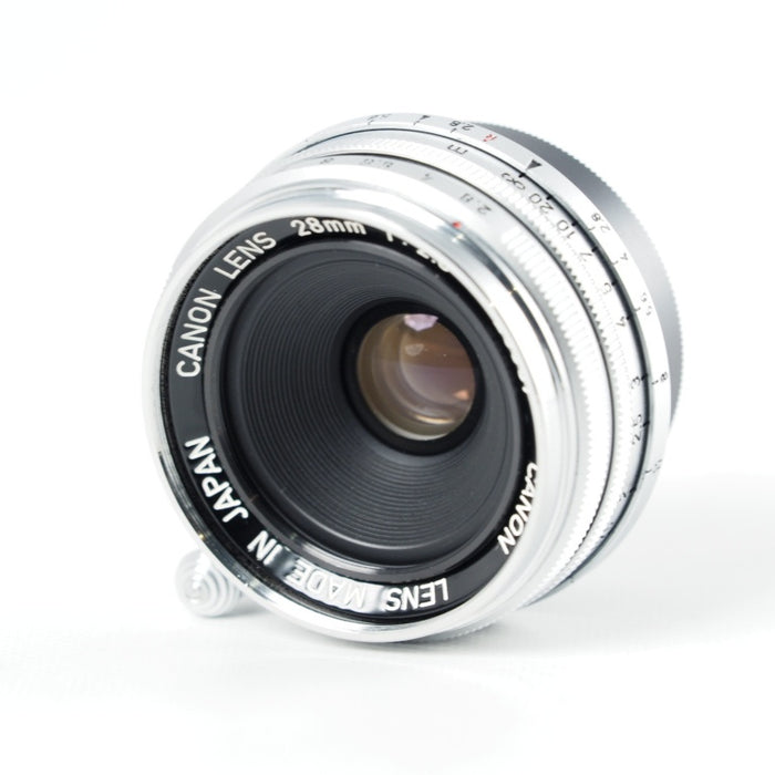 Canon 28mm f2.8 Lens LTM L39 キヤノン ライカL39マウント 前後純正キャップ #13806