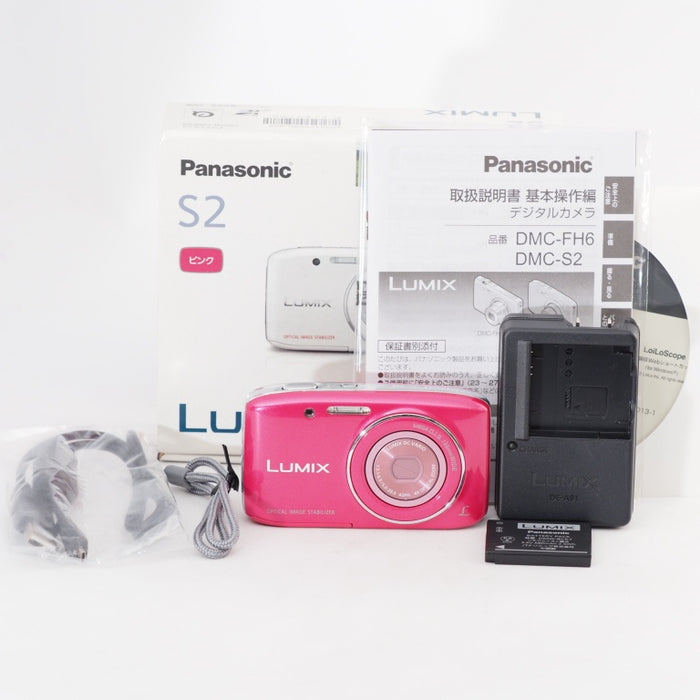 Panasonic パナソニック デジタルカメラ ルミックス S2 光学4倍 ピンク LUMIX DMC-S2-P #13188