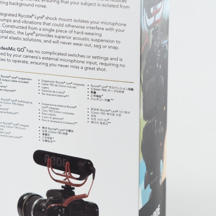 RODE ロード VideoMic GO コンデンサーマイク VMGO 【国内正規品】 #14371【未使用品】
