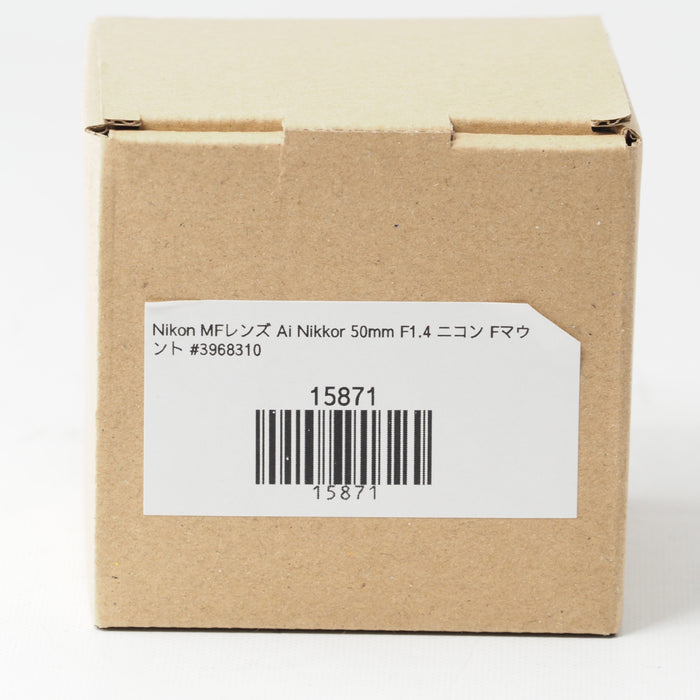 Nikon MFレンズ Ai Nikkor 50mm F1.4 ニコン Fマウント #15871