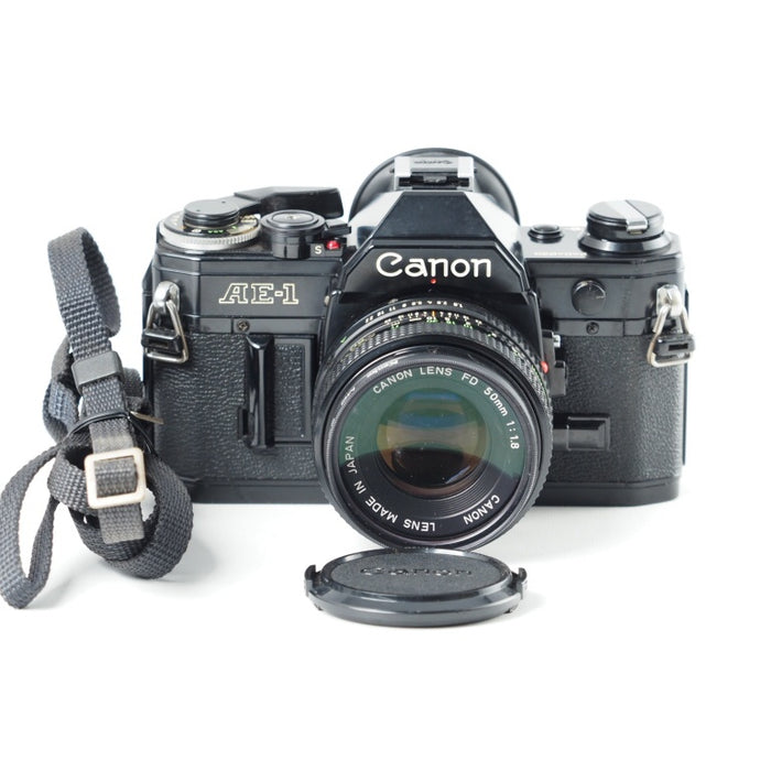 Canon AE-1 + New FD 50mm F1.8 MF一眼レフ フイルムカメラ #13911