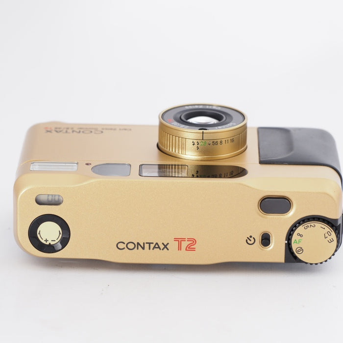 CONTAX コンタックス コンパクトフィルムカメラ T2 チタンゴールド #10702 — カメラ本舗