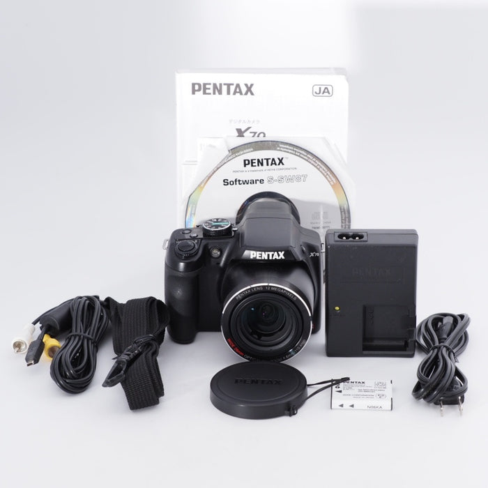 PENTAX ペンタックス コンパクトデジタルカメラ X70 1200万画素 光学24倍ズーム #10257