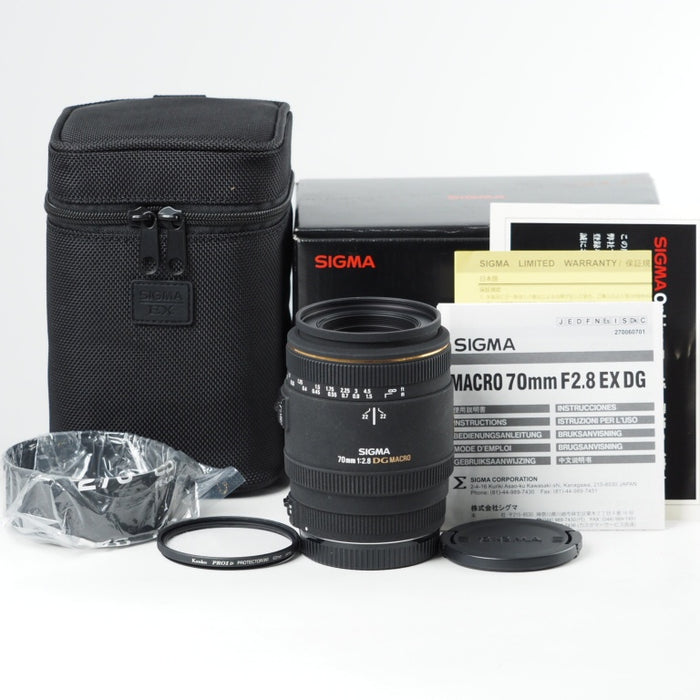 SIGMA MACRO 70mm F2.8 EX DG キヤノン EF用 シグマ 単焦点マクロレンズ フルサイズ対応 #14271