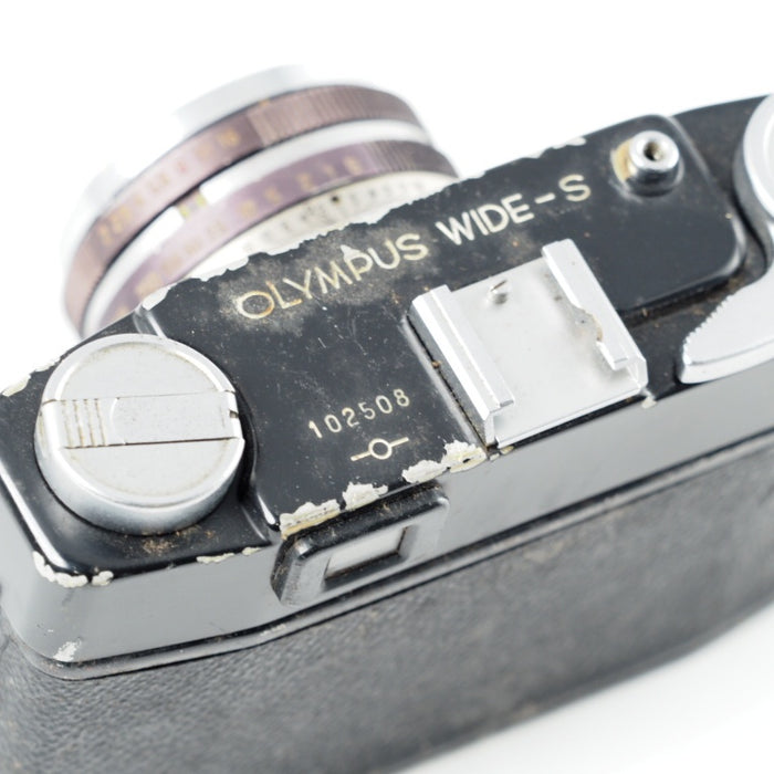 OLYMPUS オリンパス 希少 WIDE-SUPER ワイドスーパー ブラック H.ZUIKO-W 1:2 f=3.5cm #13917
