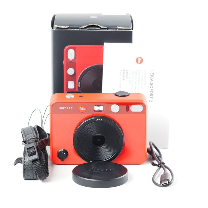 Leica Sofort 2 デジタル&インスタントフォトカメラ LCDディスプレイ付き FOTOSアプリ対応 レッド ライカ ゾフォート2 #14022