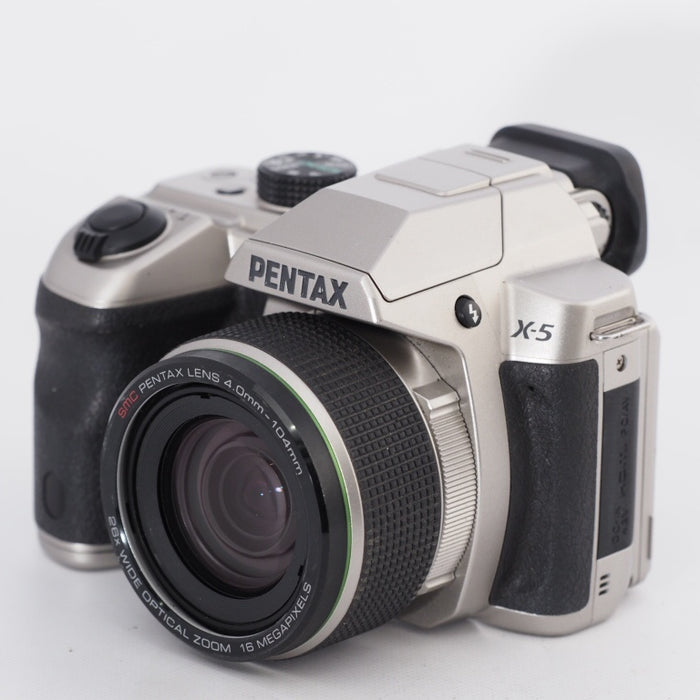 PENTAX ペンタックス X-5 クラシックシルバー 1,600万画素 超広角-超望遠ズームレンズ 単3型電池仕様 デュアル手ぶれ補正 高速連写 X-5 CLASSIC SILVER #11240