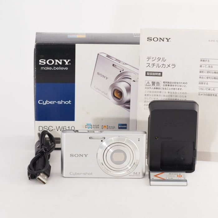 SONY Cyber-Shot W610 (1410万CCD/光学x4) シルバー ソニー サイバーショット DSC-W610/S #13544