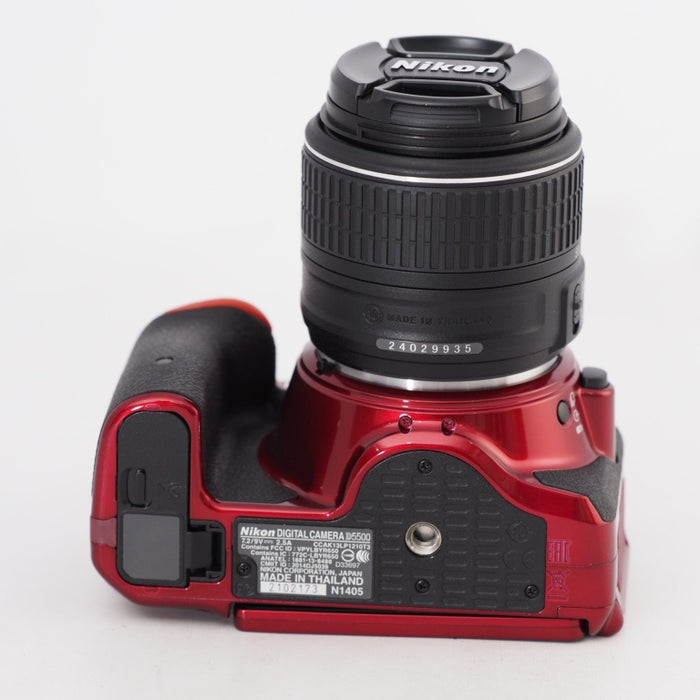 Nikon デジタル一眼レフカメラ D5500 18-55 VRII レンズキット レッド 2416万画素 3.2型液晶 タッチパネル D5500LK18-55RD #13457