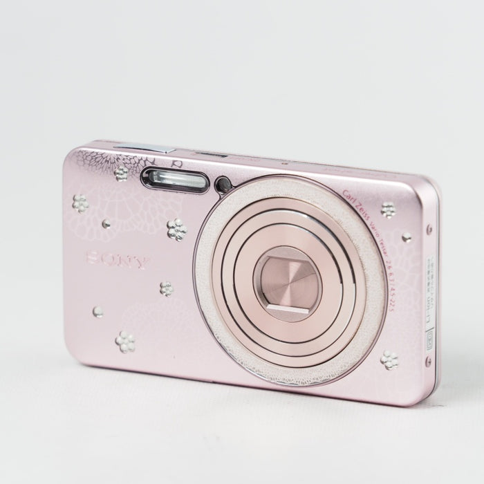 SONY Cyber-shot DSC-W570D レース柄 ピンク 1610万画素 CCD ソニー コンパクトデジタルカメラ #14641