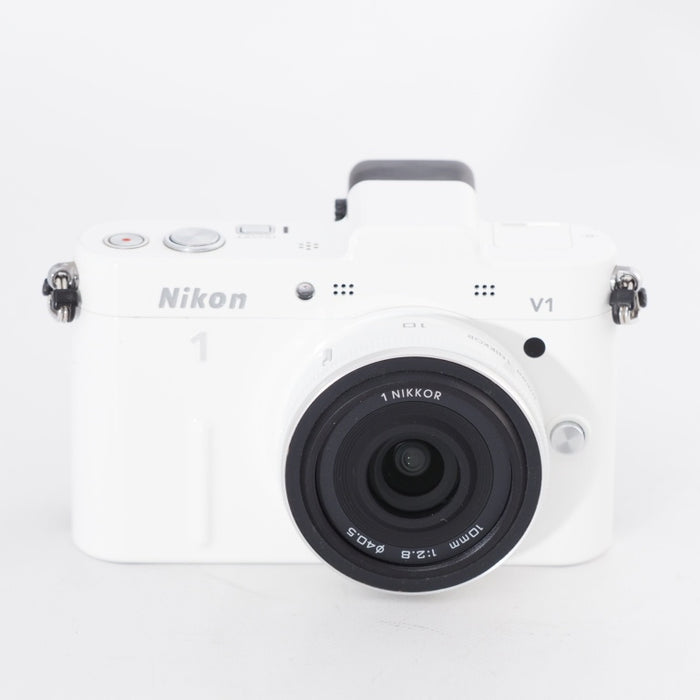 Nikon ニコン ミラーレス一眼カメラ Nikon 1 V1 薄型レンズキット ホワイトN1 V1ULK WH #11740