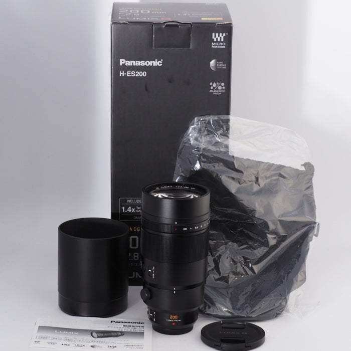 Panasonic パナソニック 単焦点 超望遠レンズ マイクロフォーサーズ用 ライカ DG ELMARIT 200mm/F2.8/POWER O.I.S. H-ES200 #11335