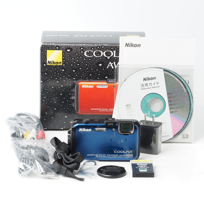 Nikon デジタルカメラ COOLPIX AW100 オーシャンブルー AW100BL #15792