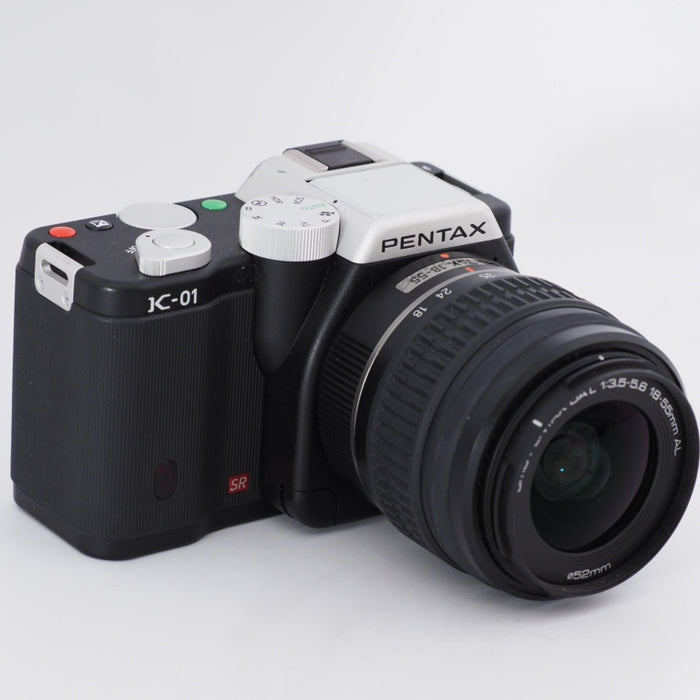 PENTAX ペンタックス ミラーレス一眼カメラ K-01 18-55mm ズームレンズキット ブラック/ブラック K-01ZK BK/BK #10576