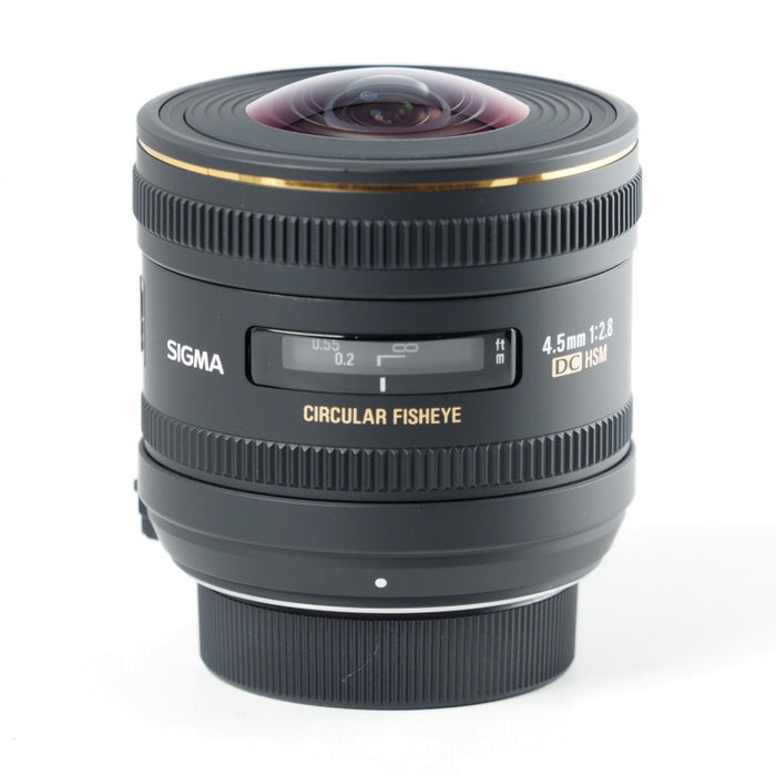 SIGMA シグマ 単焦点魚眼レンズ 4.5mm F2.8 EX DC CIRCULAR FISHEYE HSM ニコン Fマウント用 円周魚眼 APS-C用 486556 #13840