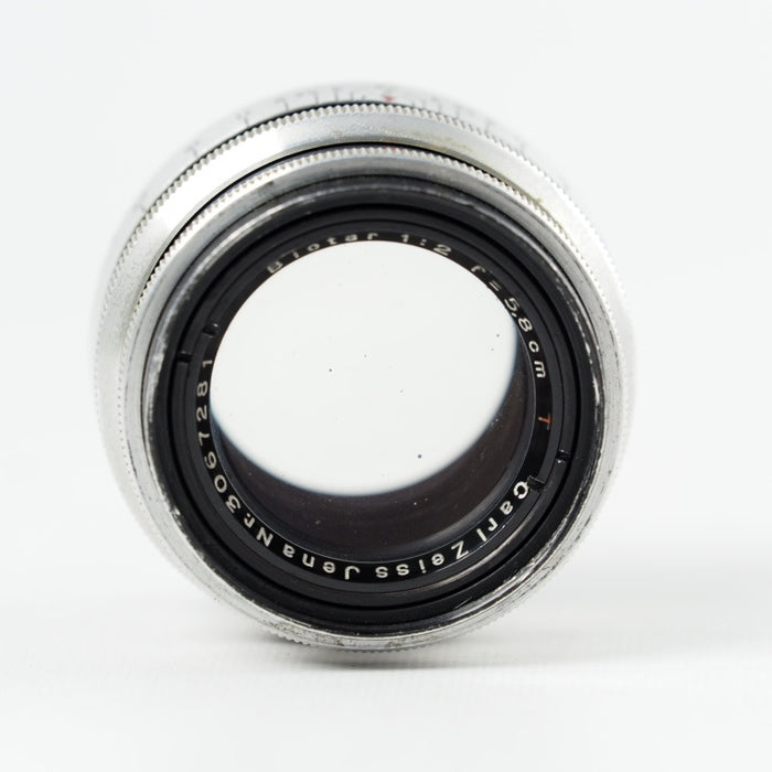 Carl Zeiss Jena Biotar 5.8cm 58mm f2 初期型 黒リム Tコーティング エキザクタマウント Exakta 希少ビオター #14406