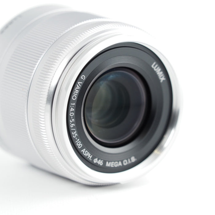 Panasonic LUMIX G VARIO 35-100mm F4.0-5.6 ASPH. MEGA O.I.S. シルバー H-FS35100-S マイクロフォーサーズ #14212
