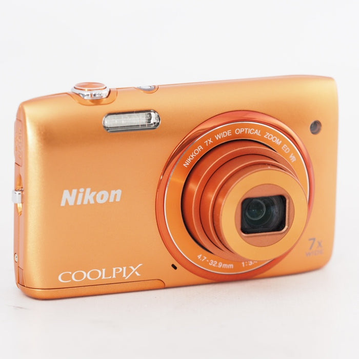 Nikon デジタルカメラ COOLPIX S3500 光学7倍ズーム 有効画素数 2005万画素 アプリコットオレンジ S3500OR #13126