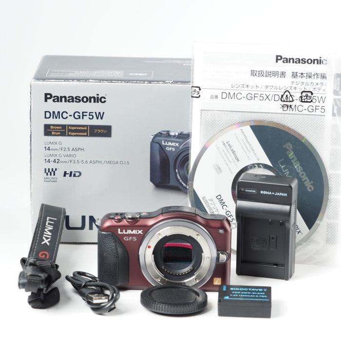 Panasonic LUMIX GF5 ボディ センシュアルブラウン パナソニック DMC-GF5X #14617