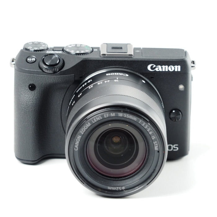 Canon ミラーレス一眼カメラ EOS M3 レンズキット ブラック EF-M18-55mm F3.5-5.6 IS STM 付属 EOSM3BK-1855ISSTMLK #14176