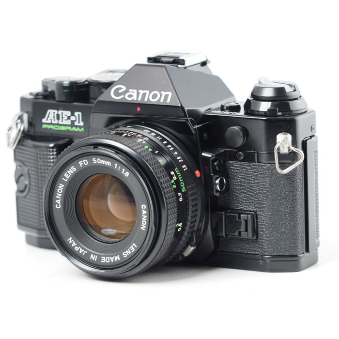 Canon AE-1 PROGRAM New FD 50mm F1.8 MF一眼レフ フィルムカメラ #14620