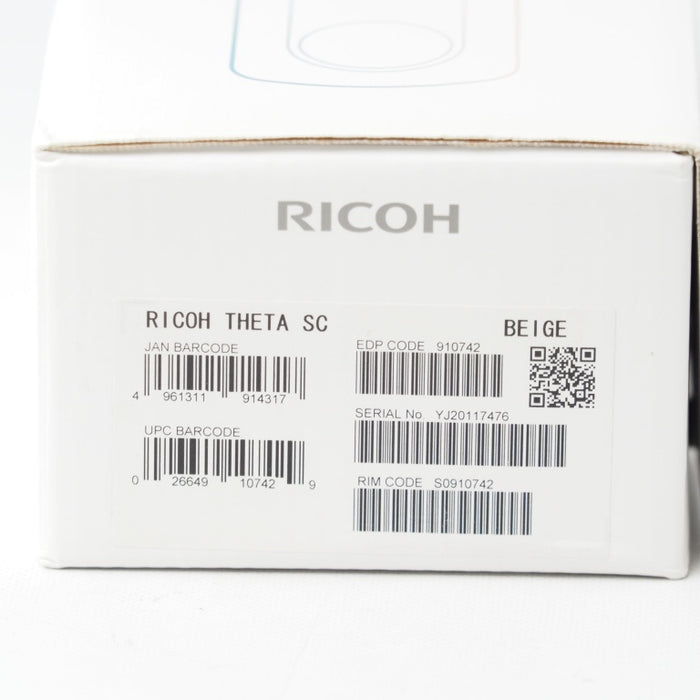 RICOH THETA SC (ベージュ)  リコー 360度 全天球カメラ 910742 #15432