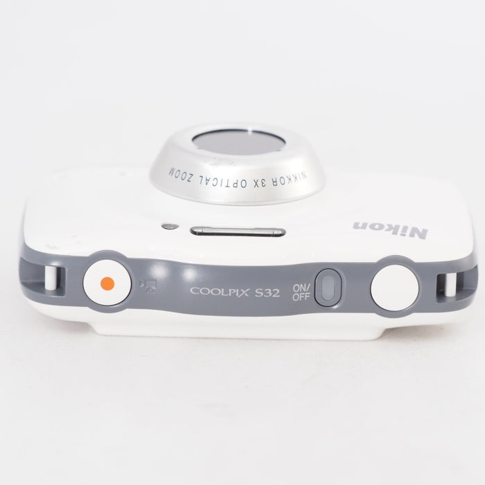 Nikon ニコン デジタルカメラ S32 防水 1300万画素 ホワイト S32WH #12951