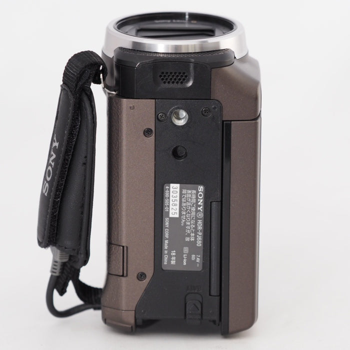 SONY ソニー ビデオカメラ Handycam HDR-PJ680 TI 光学30倍 内蔵メモリー64GB ブロンズブラウン #13371