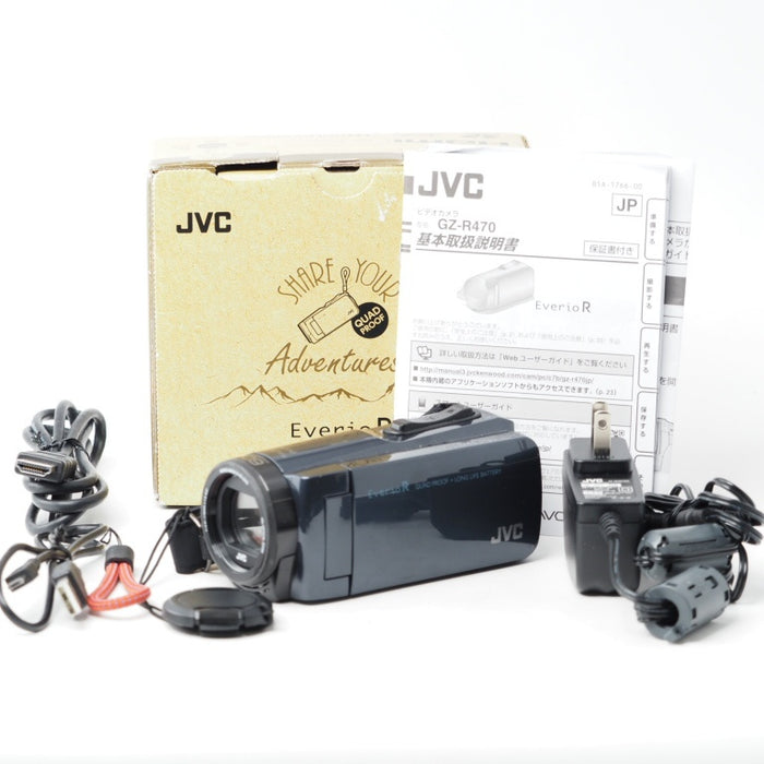 JVCKENWOOD JVC ビデオカメラ Everio R 防水 防塵 32GB アイスグレー GZ-R470-H #15277