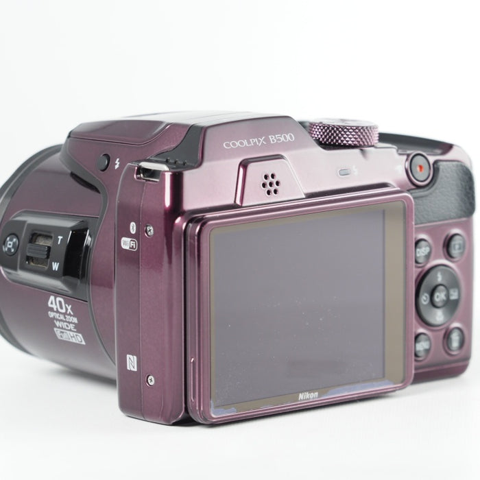 Nikon デジタルカメラ COOLPIX B500 光学40倍ズーム 1602万画素  Wi-Fi 単三電池 プラム B500PU #13857