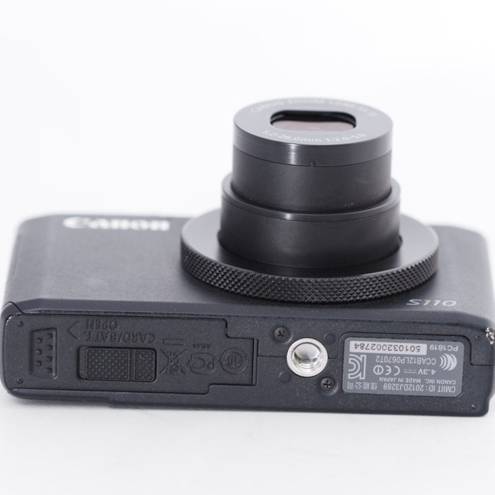 Canon キヤノン デジタルカメラ PowerShot S110 約1210万画素 F2.0 光学5倍ズーム ブラック PSS110(BK) #11775