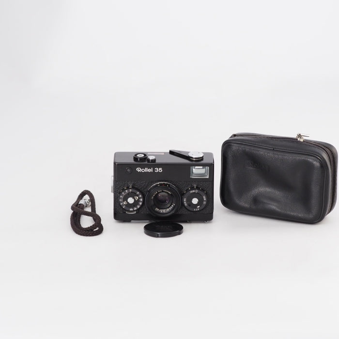 Rollei 35 Tessar 3.5/40 ローライ シンガポール製 コンパクト フィルムカメラ ケース付 #13312