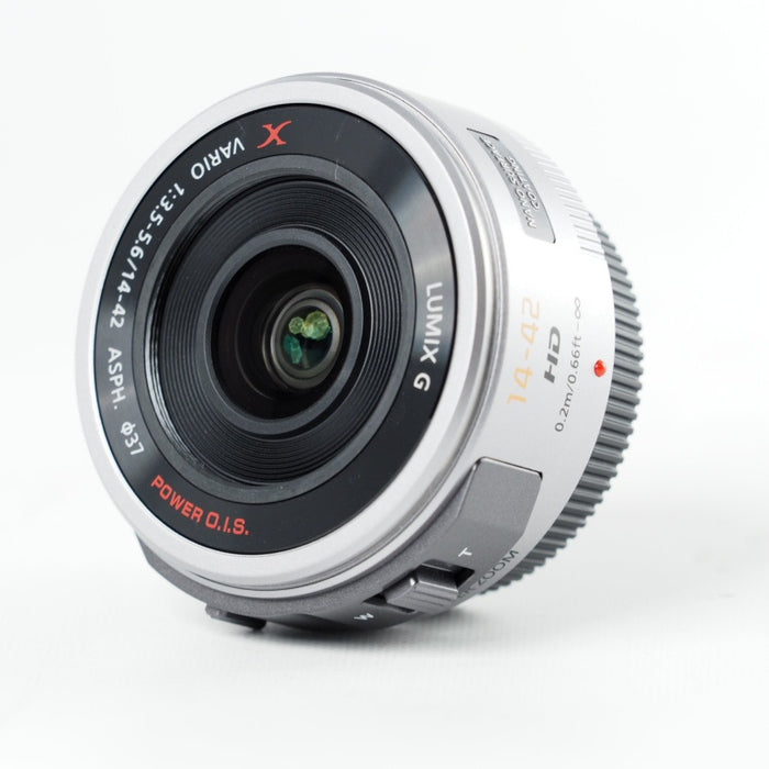 Panasonic LUMIX G X VARIO PZ 14-42mm/F3.5-5.6 ASPH./POWER O.I.S. シルバー H-PS14042-S マイクロフォーサーズ #14031