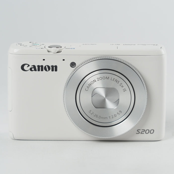 Canon デジタルカメラ PowerShot S200(ホワイト) F値2.0 広角24mm 光学5倍ズーム PSS200(WH) #13705