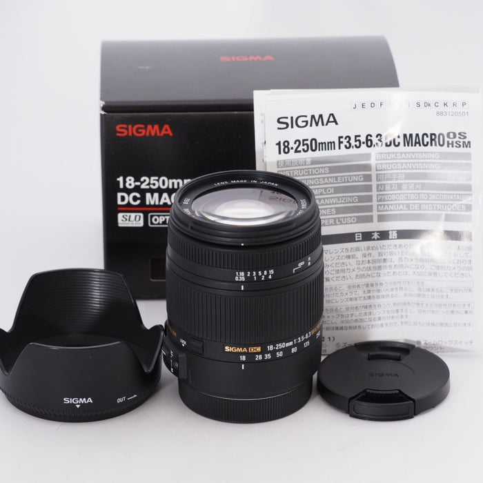 SIGMA シグマ 高倍率ズームレンズ 18-250mm F3.5-6.3 DC MACRO OS HSM キヤノン EFマウント APS-C専用 #9938