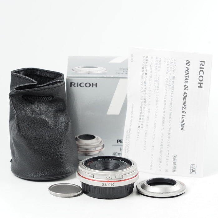 HD PENTAX-DA 40mmF2.8 Limited シルバー 超軽量薄型パンケーキレンズ DA リミテッド 21400 #14357