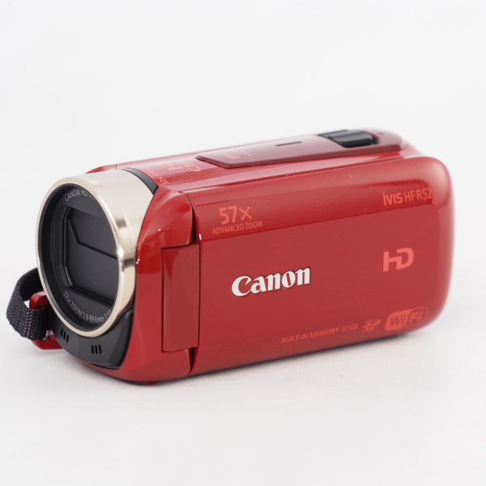 Canon デジタルビデオカメラ iVIS HF R52 レッド 光学32倍ズーム IVISHFR52RD #13287