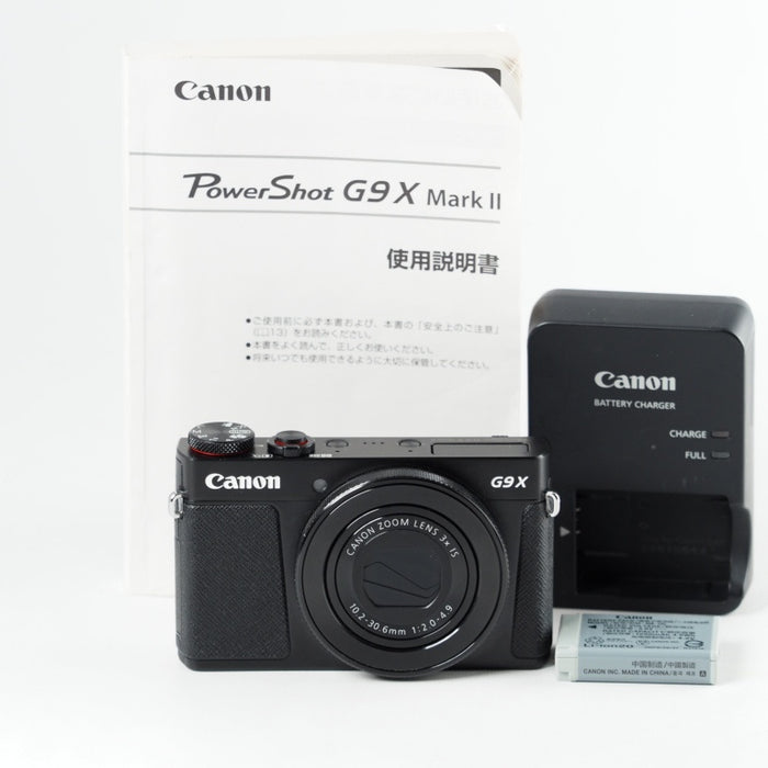 Canon キヤノン コンパクトデジタルカメラ PowerShot G9 X Mark II ブラック PSG9XMARKIIBK #14178