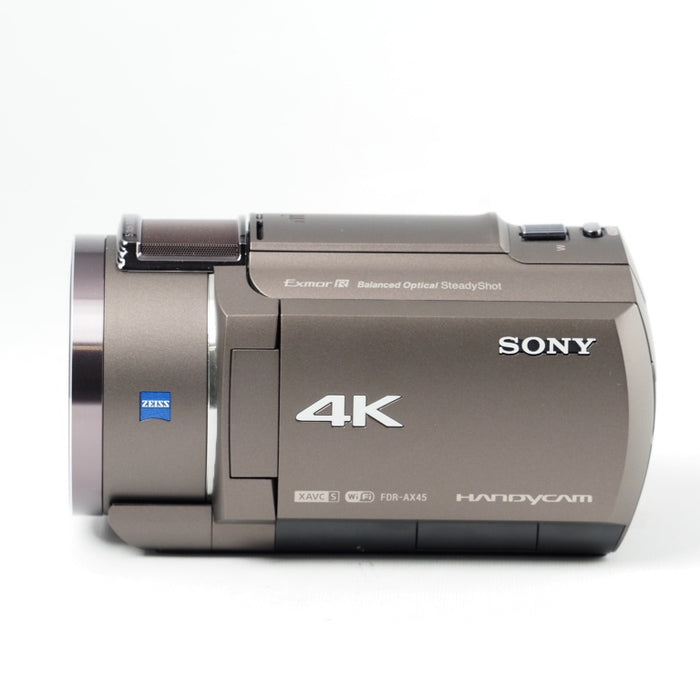 SONY Handycam FDR-AX45A ブロンズブラウン 4K ビデオカメラ 内蔵メモリー64GB 光学ズーム20倍 空間光学手ブレ補正 FDR-AX45A TI #14505