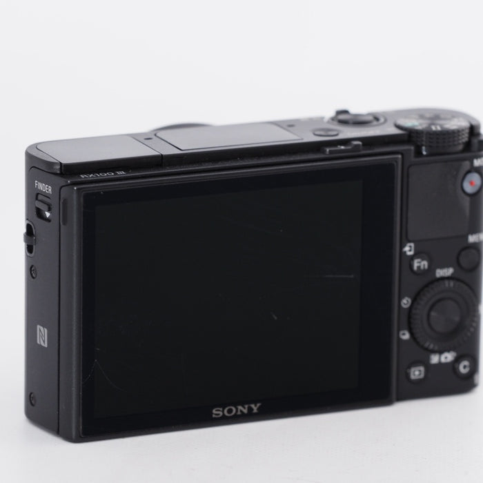 SONY ソニー コンパクトデジタルカメラ Cyber-shot RX100III ブラック 1.0型裏面照射型CMOSセンサー 光学ズーム2.9倍(24-70mm) 180度チルト可動式液晶モニター DSC-RX100M3 #11406