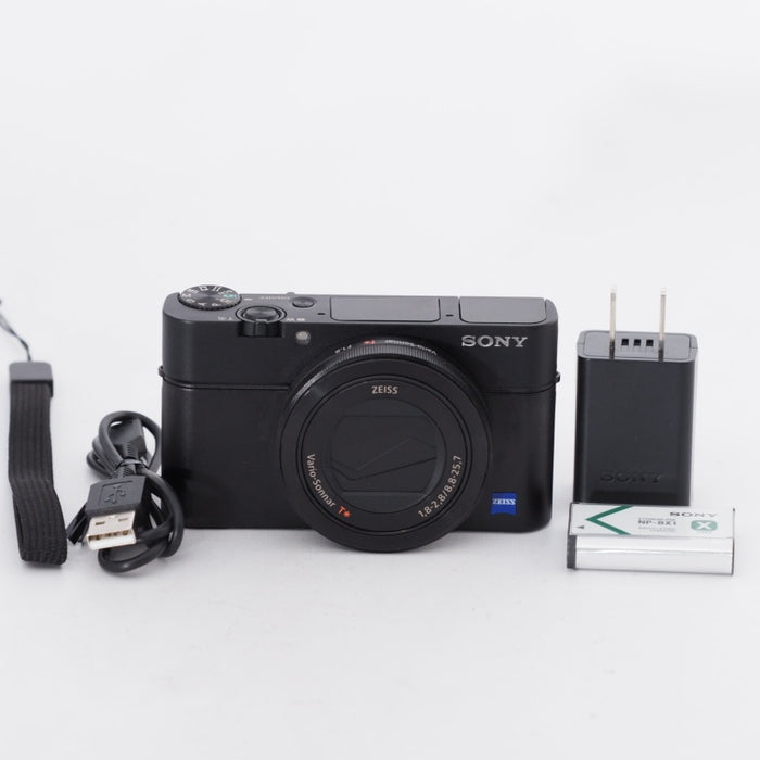 SONY ソニー コンパクトデジタルカメラ Cyber-shot RX100III ブラック 1.0型裏面照射型CMOSセンサー 光学ズーム2.9倍(24-70mm) 180度チルト可動式液晶モニター DSC-RX100M3 #11406