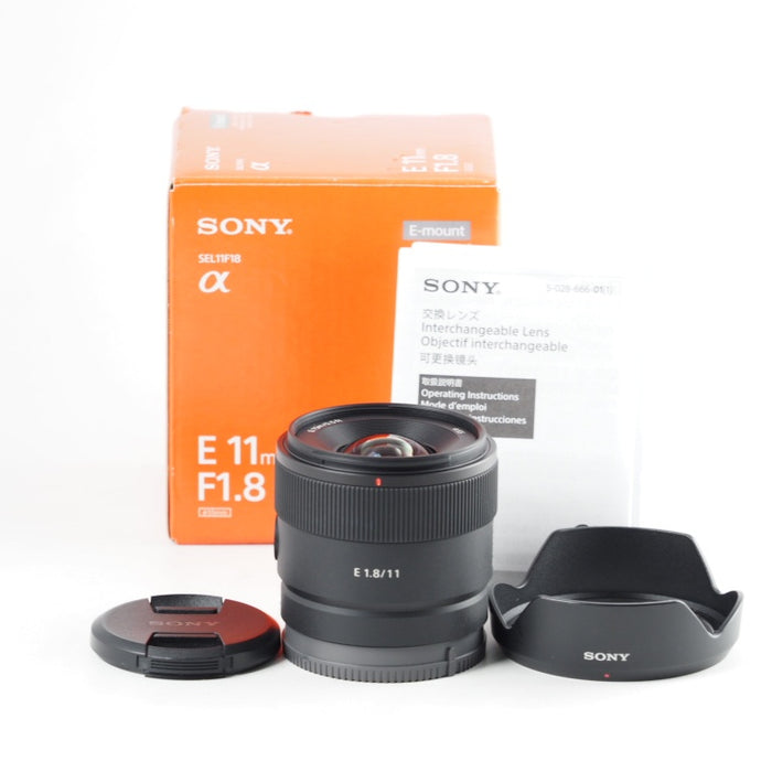 SONY E 11mm F1.8 EマウントSEL11F18 ソニー 広角単焦点レンズ APS-C 交換レンズ #13902
