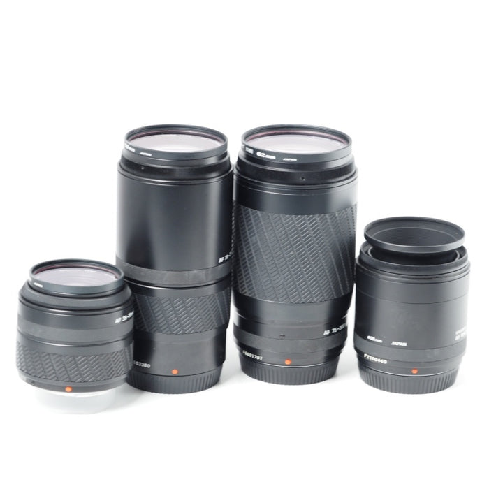 KYOCERA AF MARCO 60mm F2.8 75-300mm f4.5-5.6 MACRO / 70-210mm f4.5 / 35-70mm f3.3-4.5 MACRO 京セラ AFレンズ 4本セット #14786