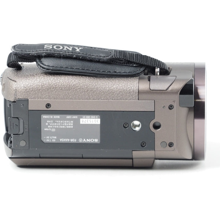 SONY Handycam FDR-AX45A (2022年モデル) ブロンズブラウン 4K ビデオカメラ 内蔵メモリー64GB 光学ズーム20倍 空間光学手ブレ補正 FDR-AX45A TI #14506