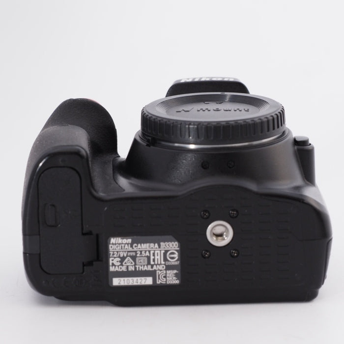 【ジャンク品】Nikon ニコン デジタル一眼レフカメラ D3300 ボディ ブラック D3300BK #10112