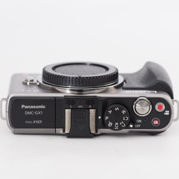 Panasonic パナソニック ミラーレス一眼カメラ ルミックス GX1 ボディ 1600万画素 ブレードシルバー DMC-GX1-S #13124