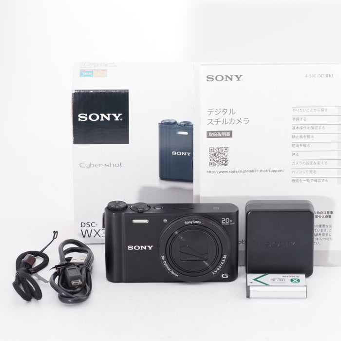 SONY ソニー デジタルカメラ Cyber-shot WX350 光学20倍 ブラック DSC-WX350-B #11106